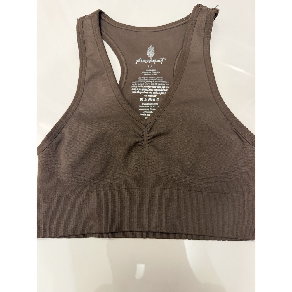 Free People Intimately Brown Sports Bra